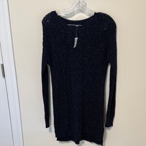 Aerie Women’s Navy Blue Sweater (Long) Dress / Size S / Brand NWT / Wool Blend